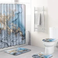 Calcutta Oro Duschvorhang-Set – Elegantes Badezimmerdekor