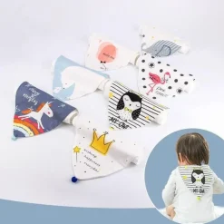 Cartoon Baby Schweißtuch - Süßes saugfähiges Babylätzchen