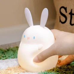Cartoon Kaninchen Nachtlicht - Silikon Kinderlampe
