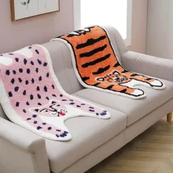 Cartoon Wildtiere Teppich - Bunte Kinderzimmer Dekoration