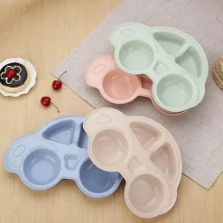 Cartoon-Auto-Babyschalen - Kinder-Essteller-Geschirr