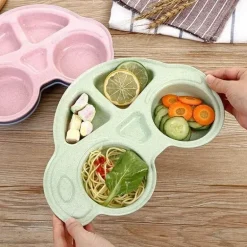 Cartoon-Auto-Babyschalen - Kinder-Essteller-Geschirr