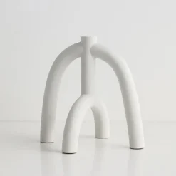 Ceranova Abstract Ceramic Candle Holder – Modern Minimalist Accent