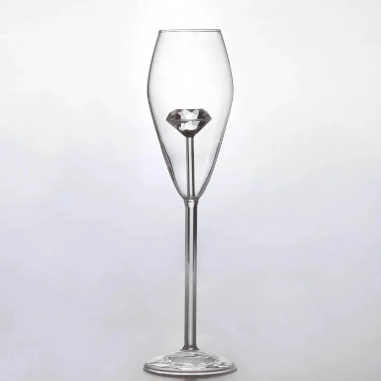 Champagnerflöten-Set – Elegante Weingläser aus Diamantglas