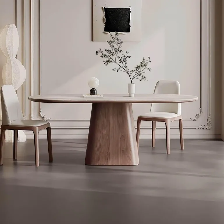 Charles Travertin Esstisch - Eleganter Natursteintisch