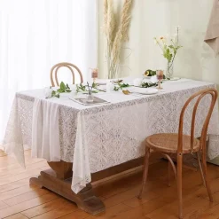 Chiffon-Tischläufer – einfarbige Hochzeitsdekoration