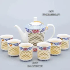 Chinesische blau-weiße Teekanne – 660 ml, Kung-Fu-Teegeschirr