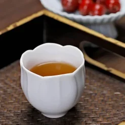 Chinesisches Kung-Fu-Teetassen-Set – Blumenkeramik, Espresso-Keramik