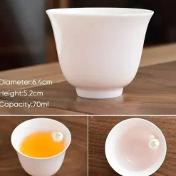 Chinesisches Teetassen-Set aus Porzellan – elegante Espressotassen aus Keramik