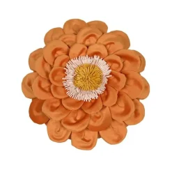 Chrysanthemum Patchwork Kissenbezug – Elegantes Blumendesign