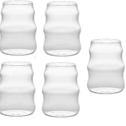 Chubby Doodle Glasbecher – 4er-Set für heiße und kalte Getränke