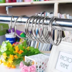 Circle Shower Curtain Hooks - Decorative Bathroom Accessories