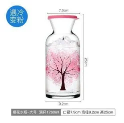 Clementine Glass Water Bottle - Stylish Reusable Drink Container