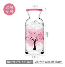Clementine Glass Water Bottle - Stylish Reusable Drink Container