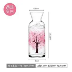 Clementine Glass Water Bottle - Stylish Reusable Drink Container