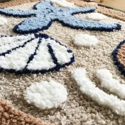 Coastal Bath Mat - Seabreeze Design Bathroom Decor