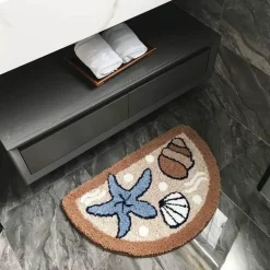 Coastal Bath Mat - Seabreeze Design Bathroom Decor