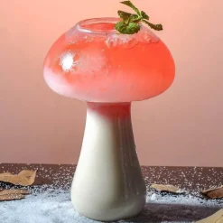 Cocktailglas im Pilz-Design – 380 ml Weinbecher für Partys und Bars