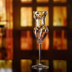 Cocktailglas-Set – körperförmiges Stielglas für Partys und Nachtclubs