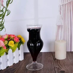 Cocktailglas-Set – körperförmiges Stielglas für Partys und Nachtclubs