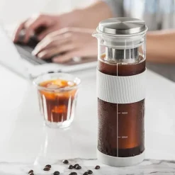 Cold Brew Coffee Infuser - 800 ml luftdichte Glaskaraffe