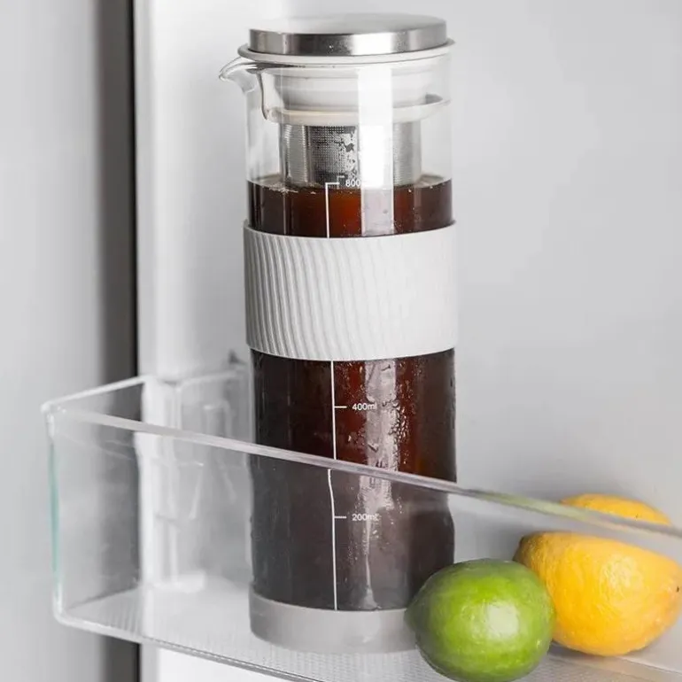 Cold Brew Coffee Infuser - 800 ml luftdichte Glaskaraffe