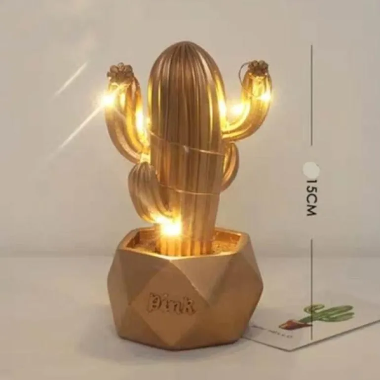 Colorful Cactus LED Night Lamp - Table Decor