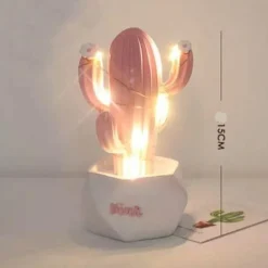 Colorful Cactus LED Night Lamp - Table Decor