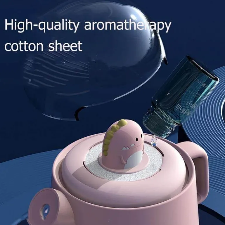 Colorful Teapot Humidifier with Night Light - USB Air Diffuser