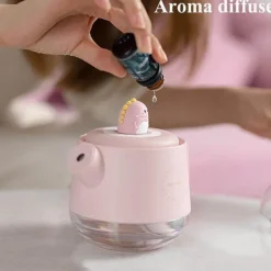 Colorful Teapot Humidifier with Night Light - USB Air Diffuser