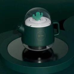 Colorful Teapot Humidifier with Night Light - USB Air Diffuser