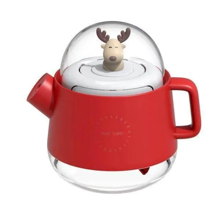 Colorful Teapot Humidifier with Night Light - USB Air Diffuser