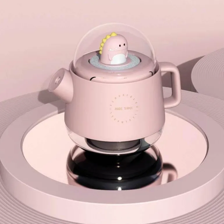 Colorful Teapot Humidifier with Night Light - USB Air Diffuser