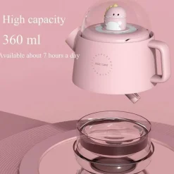 Colorful Teapot Humidifier with Night Light - USB Air Diffuser