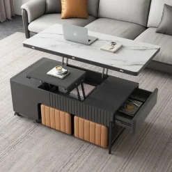 Convertible Foldable Coffee Table - Space Saver Nordic Design