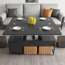 Convertible Foldable Coffee Table - Space Saver Nordic Design