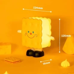 Cookie Silikon Nachtlampe - Süßes LED Kinder Nachtlicht