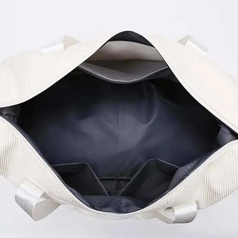 Cord-Reisetasche – Schuhfach, Weekender-Tasche
