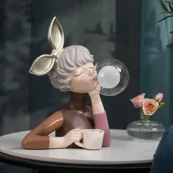 Couchtischlampe – Dekorative Harzbeleuchtung für Kaffeeliebhaber