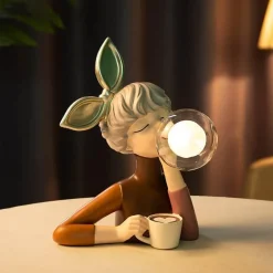 Couchtischlampe – Dekorative Harzbeleuchtung für Kaffeeliebhaber