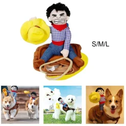 Cowboy-Hundekostüm – Western-Pferde-Haustier-Outfit