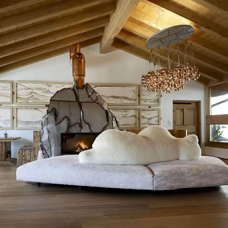 Cozy Plush Sofa - Quentin Bear Living Room Decor