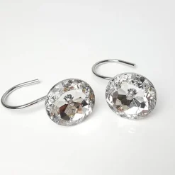 Crystal Ball Shower Curtain Hooks - Decorative Bathroom Accessories