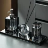 Crystal Glass Bathroom Accessories Set - Juiletta Collection