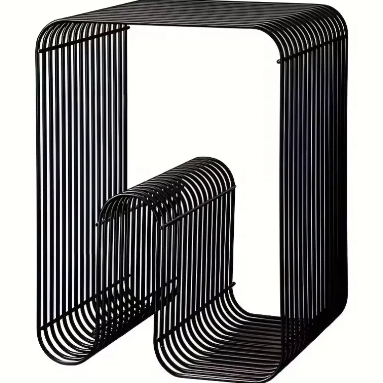 Curva Metal Stool & Side Table – Modern Scandinavian Stainless Steel Design