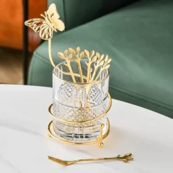 Curve Dessertgabel- und -löffel-Set mit Vorratsglas