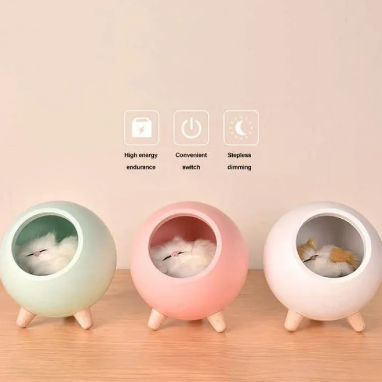 Cute Pet House LED Night Lamp - Adorable USB Night Light