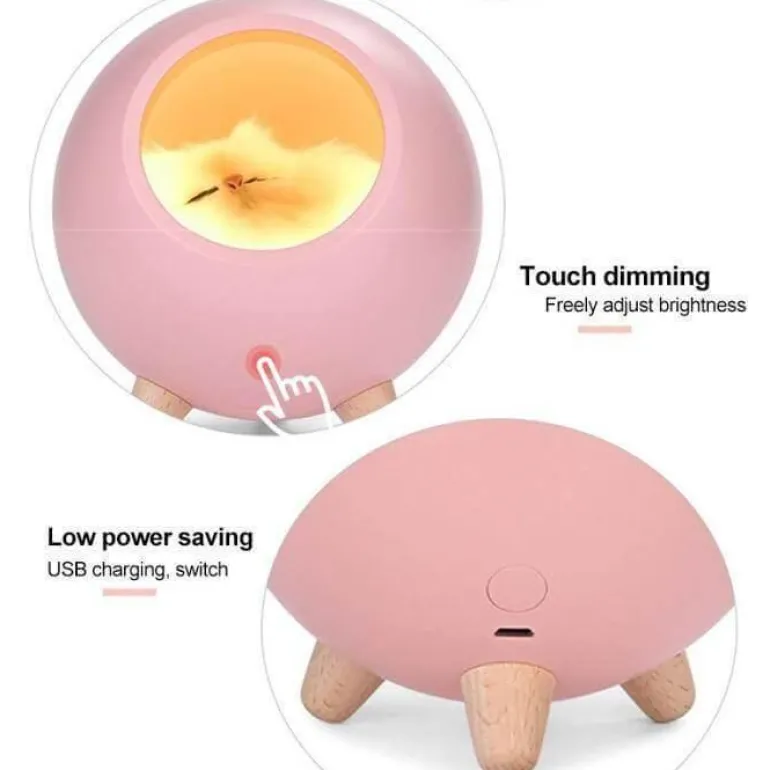 Cute Pet House LED Night Lamp - Adorable USB Night Light