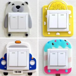 3D Cartoon Tier Nachtlichtschalter Abdeckung - Leuchtende dekorative Kunst