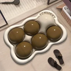 3D Diatom Bath Mat - Water Absorbent Bathroom Rug